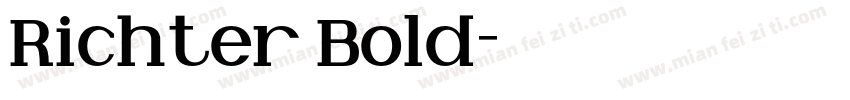 Richter Bold字体转换